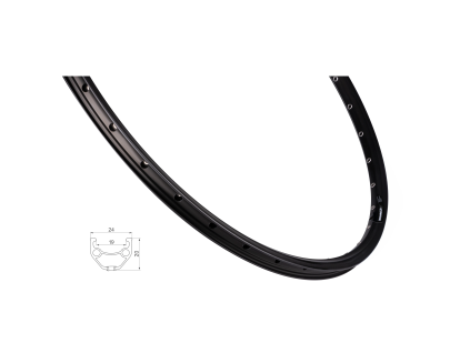 ráfek 27,5" FORCE XC BASIC DISC 584x19, černý (Počet děr 32 děr)