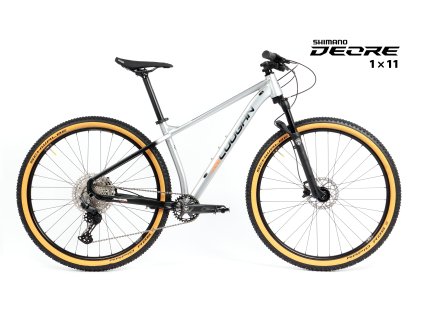 horské kolo 29" Lee Cougan Revenge Shimano Deore 1x11 stříbrno-černá matná (Velikost rámu 20")