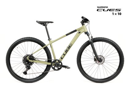 Cube Aim Race kolo MTB 29" Shimano CUES U6000 1x10 olivová (Velikost rámu 16")