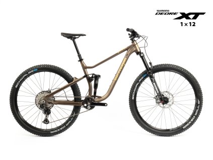 Celoodpružené MTB 29" Lee Cougan Quest Shimano XT/ SLX 1x12 hnědozlatá matná (Velikost rámu 19")