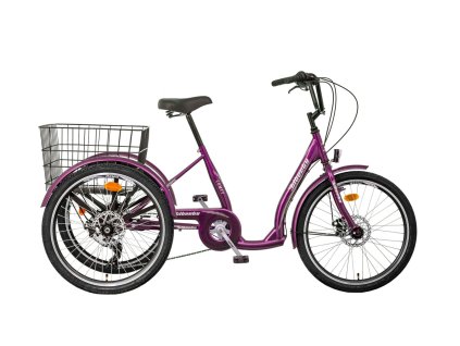 liberty comfy trojkolka 24 7spd disk fialova kolamorava