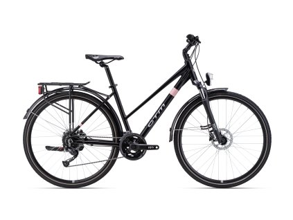 CTM MAXIMA 2.0 matná černá - trekingové dámské kolo (Velikost rámu 16")