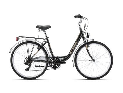 CTM OLIVIA 2.0 matná černá - cestovní dámské kolo