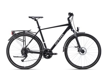 CTM TRANZ 2.0 matná černá - trekingové pánské kolo (Velikost rámu 17")