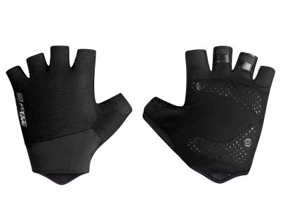 cyklistické rukavice FORCE DARK černé (VELIKOST OBLEČENÍ L)