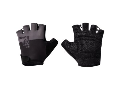 FORCE FINE cyklistické rukavice černo-šedé (VELIKOST OBLEČENÍ L)