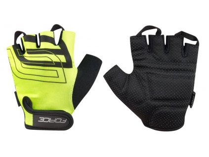 cyklistické rukavice FORCE SPORT FLUO