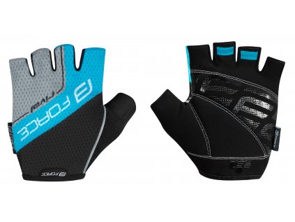rukavice FORCE RIVAL, černo-modré L (velikost  L)