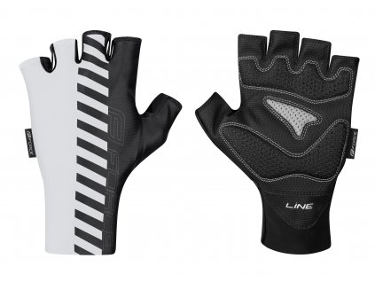 rukavice FORCE LINE bez zapínání, bílo-černé L (velikost  L)