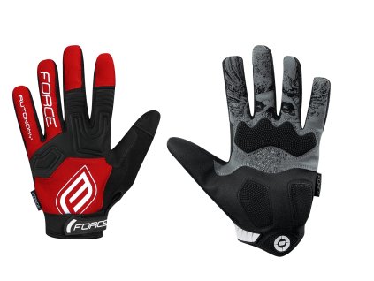 rukavice FORCE MTB AUTONOMY, červené S (velikost  S)