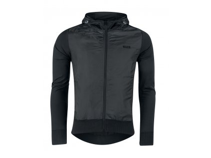 mikina/bunda FORCE ELEGANT celorozepínací,černá L (velikost L, určení pánské-uni, barva černá)