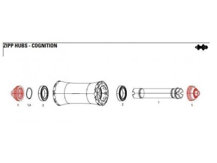 ZIPP 11.2018.033.000 - ZIPP END CAP FRONT COGNITION NSW QR (Velikost Uni)