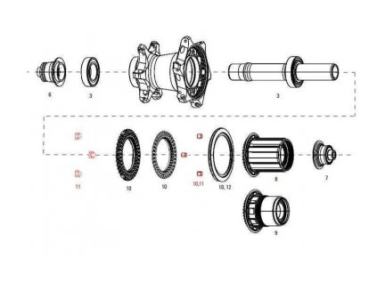 ZIPP 11.2018.035.001 - ZIPP MAGNET SET FOR CLUTCH REAR COGNITION NSW (Velikost Uni)