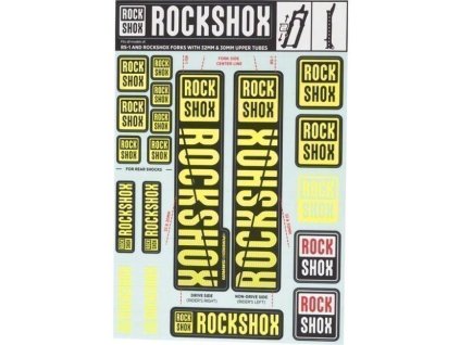 ROCK SHOX 11.4318.003.516 - ROCKSHOX DECAL KIT 35MM DC NE01 YELLOW (Velikost Uni)