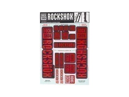 ROCK SHOX 11.4318.003.518 - ROCKSHOX DECAL KIT 35MM DC OXY RED (Velikost Uni)