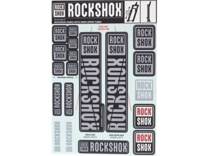 ROCK SHOX 11.4318.003.522 - ROCKSHOX DECAL KIT 35MM DC POLAR GREY (Velikost Uni)