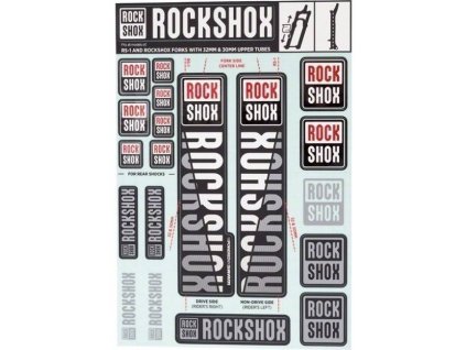 ROCK SHOX 11.4318.003.497 - ROCKSHOX DECAL KIT 30/32/RS1 WHITE (Velikost Uni)
