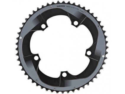 SRAM 11.6218.032.000 - SR CRING ROAD RED 11S 53T 130 AL5 BTBLK 2PN (Velikost Uni)
