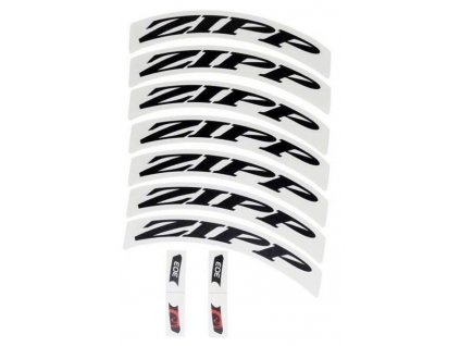 ZIPP 11.1918.015.001 - ZIPP DECAL SET 1 WHEEL 303 ZIPPLOGO MATTEBLK (Velikost Uni)