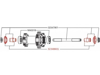 MAVIC EXPANSIBLE BEARINGS SUPPORT (L32348400) (Velikost Uni)