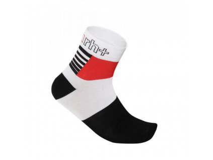 ponožky RH+ Zeta Sock 9, white/black/red
