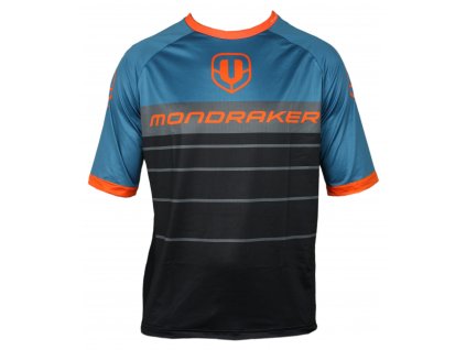 dres MONDRAKER Enduro/Trail Jersey short, black/petroleum/orange