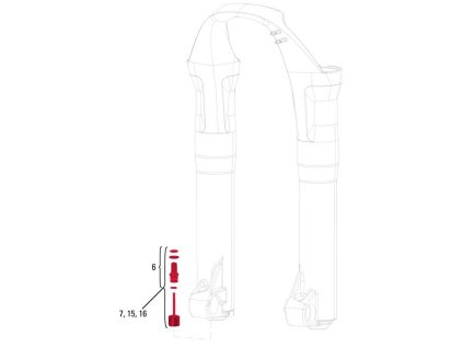 ROCK SHOX 11.4015.074.000 - ROCKSHOX DOMAIN/LYRIK/TOTEM EXT REB ADJUST KNOB (Velikost Uni)