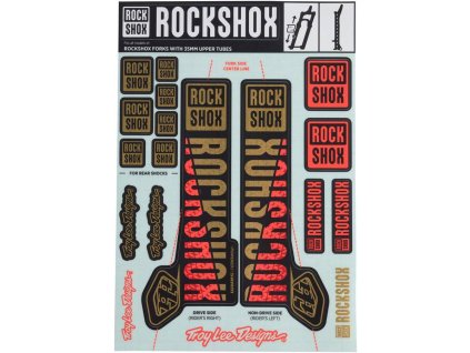 ROCK SHOX 00.4318.021.000 - ROCKSHOX DECAL KIT TLD 35MM GOLD/ORANGE (Velikost Uni)