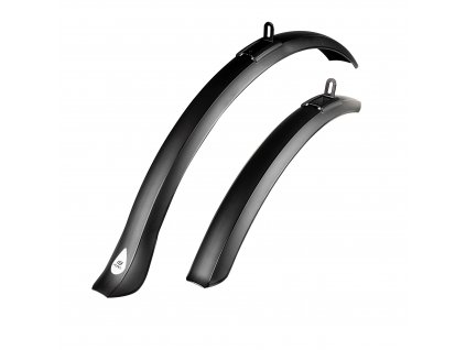 blatníky FORCE VEIL 26 - 28", plast, černé (rozměr 26 palců, umístění přední a zadní)