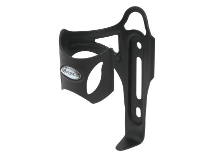 košík láhve FORCE SIDE Al, černý matný (materiál hliník, barva černá)