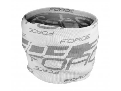 šátek multifunkční FORCE zima, bílo-šedý, UNI