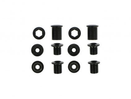 TRUVATIV 11.6915.017.000 - TRUVATIV CHAINRING BOLT KIT 4LONG STL/STL BLACK (Velikost Uni)