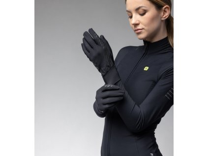 Jarní/podzimní cyklistické rukavice ALÉ SPIRALE UNDERGLOVES (Varianta Velikost XS)