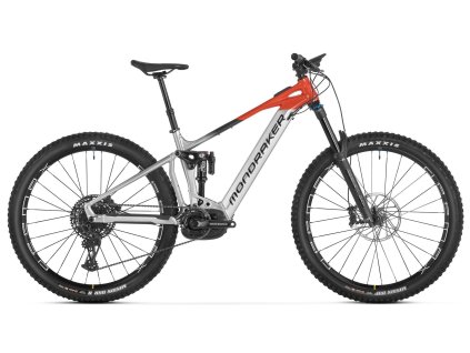 MONDRAKER Crafty R, racing silver/flame red/vortex grey, 2024 (Velikost Velikost S)