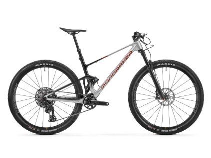 MONDRAKER F-Podium Carbon R, racing silver/vortex grey/earth red, 2025 (Velikost Velikost S)
