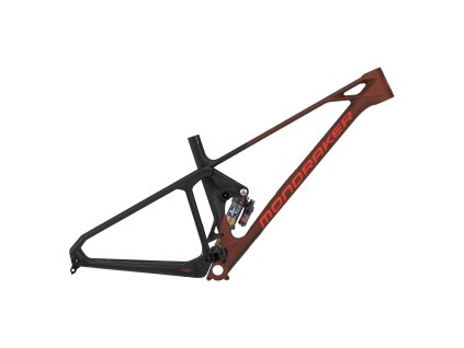 MONDRAKER Frameset Foxy Carbon RR, earth red/black/flame red, 2025 (Velikost Velikost S)