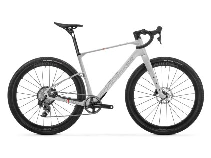MONDRAKER Arid Carbon RR, bunker grey/fog grey/flame red, 2025 (Velikost Velikost S)