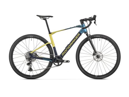 MONDRAKER Dusty Carbon R, midnight blue/tonic gold/teal green, 2025 (Velikost Velikost S)
