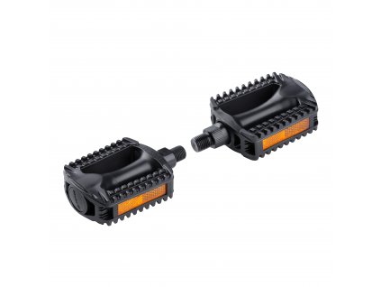 pedály dětské F 698 NESTANDARDNÍ MALÝ závit, černé (typ klasické, použití Cross, materiál plast)