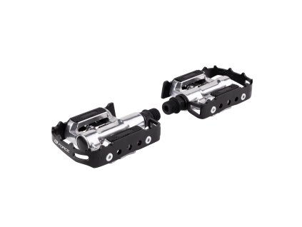 pedály FORCE nášlapné MTB jednostranné, černé (typ nášlapné, použití MTB, materiál hliník)