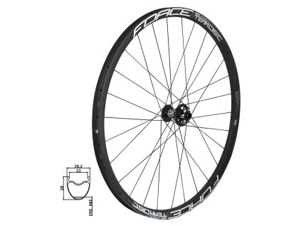 kolo přední MTB 29" FORCE TEAM KARBON 28 plášťové