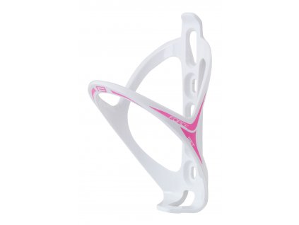 košík láhve FORCE GET plastový, bílo-růžový lesklý (materiál plast, barva růžová)