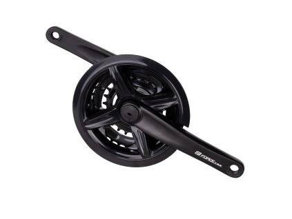 kliky FORCE C8.5 Al 42/34/24z kryt 175mm, černé (typ osy čtyřhran, délka kliky 175)