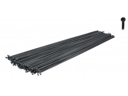 dráty FORCE nerez černé 2 mm x 264 mm (materiál nerez, délka 263-282 mm, barva černá)