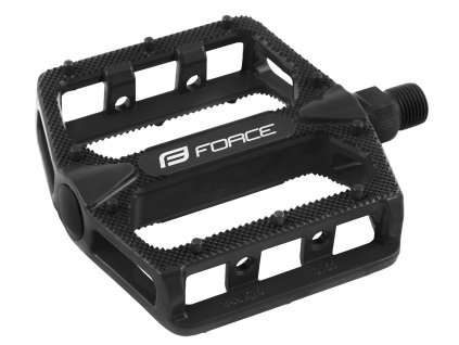 pedály FORCE BMX HOT hliníkové, černé (typ klasické, použití BMX, materiál hliník)