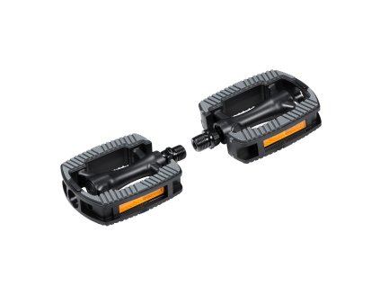 pedály FORCE BULK plast kuličková ložiska, černé (typ klasické, materiál plast)