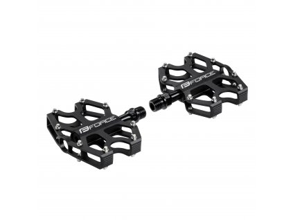 pedály FORCE GALE hliníkové, prům. ložiska, černé (typ klasické, materiál hliník)
