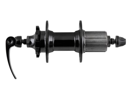 náboj zadní F 6D-72 ložiskový kazetový, 32d,černý (použití zadní, počet děr 32 děr, typ brzdy disková)