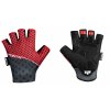 rukavice FORCE POINTS bez zapínání,červeno-črn L (velikost  L)