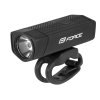 světlo přední FORCE DOT 300LM USB, černé (umístění na helmu, baterie USB dobíjecí, svítivost větší než 400LM)